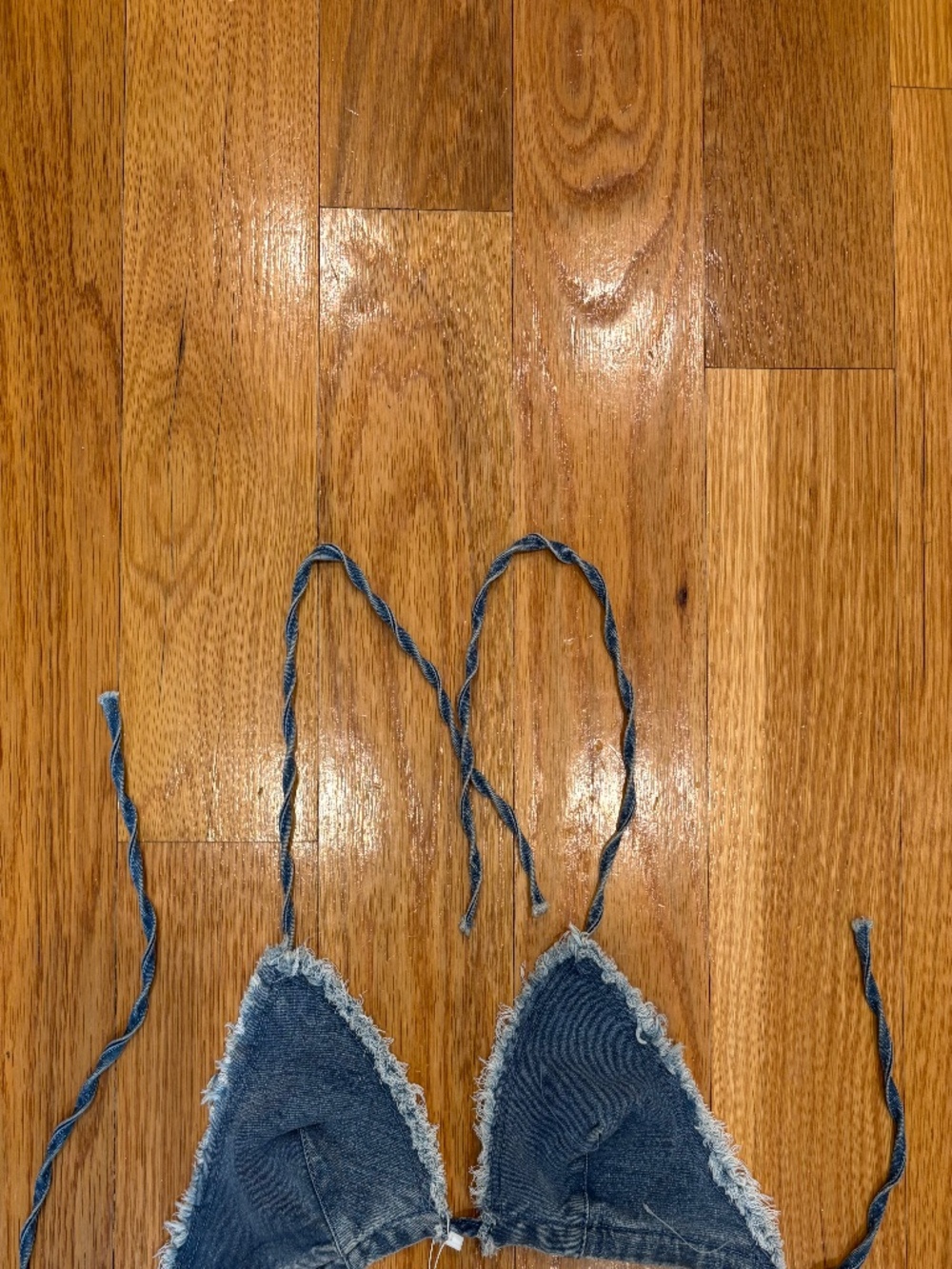 Denim bra